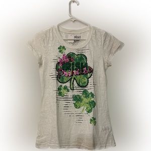 St Patrick’s day Irish princess short sleeve shirt - white